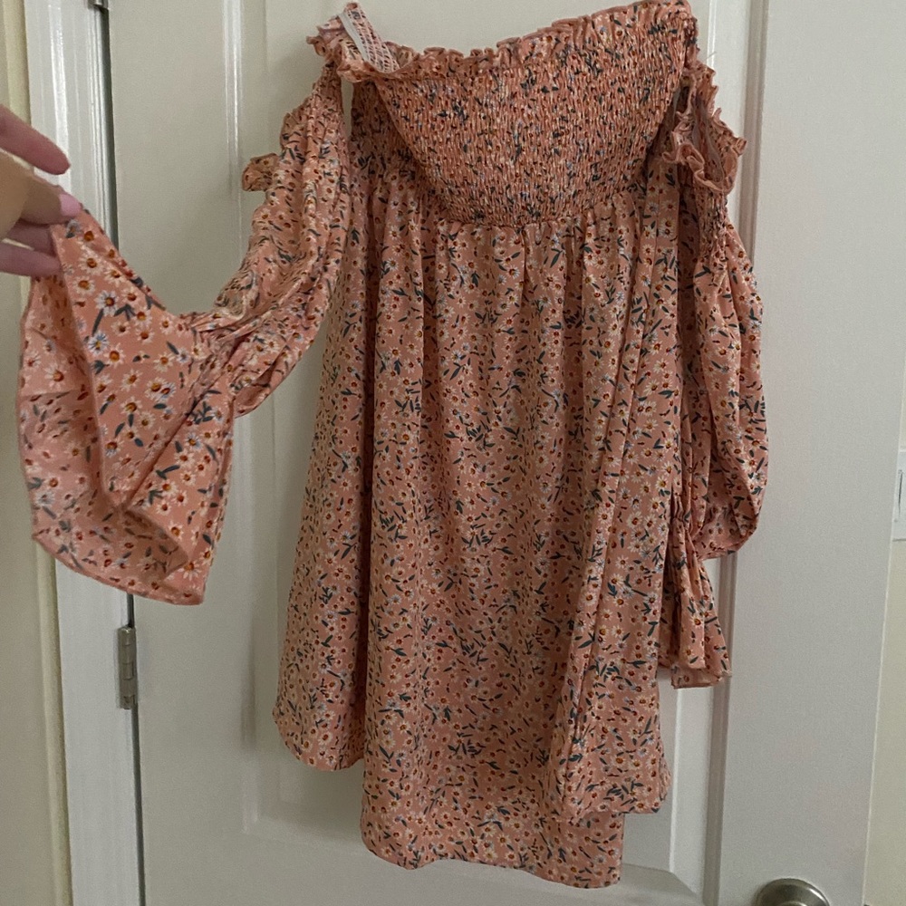 Off the shoulder floral dress